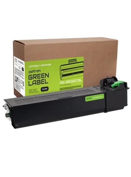 Тонер-картридж сумісний Sharp AR-020T/AR-020LT Green Label Patron (PN-AR020TGL) Тонер-картридж сумісний Sharp AR-020T/AR-020LT Green Label Patron (PN-AR020TGL)