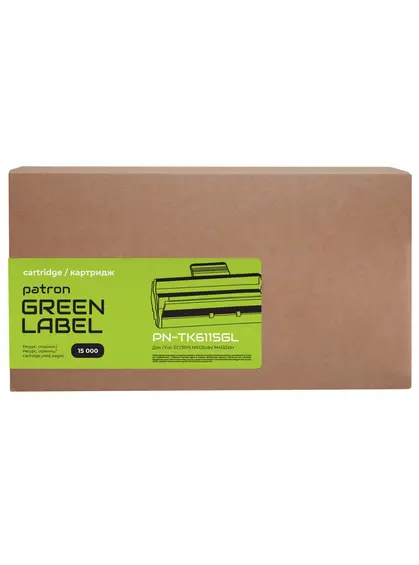 Тонер-картридж сумісний Kyocera Mita TK-6115 Green Label Patron (PN-TK6115GL) Тонер-картридж сумісний Kyocera Mita TK-6115 Green Label Patron (PN-TK6115GL)