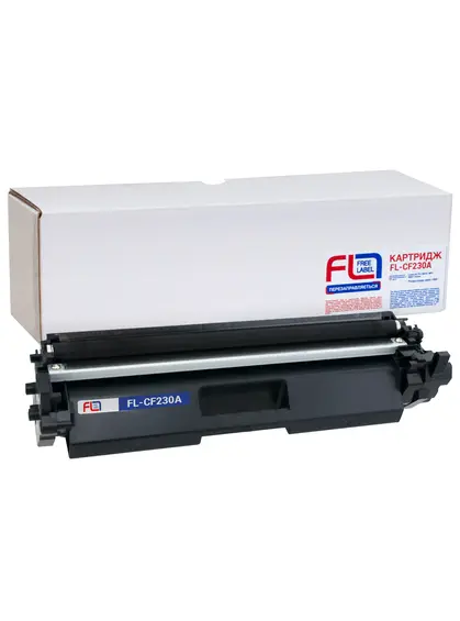 Тонер-картридж сумісний HP 30A (CF230A) Free Label (FL-CF230A)