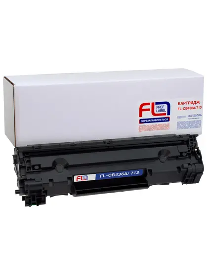 Картридж сумісний HP 36A (CB436A)/Canon 713 Free Label (FL-CB436A/713)