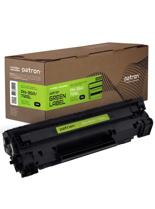 Картридж сумісний HP 35A (CB435A)/Canon 712 Green Label Patron (PN-35A/712GL)