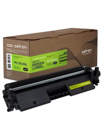 Тонер-картридж сумісний HP 30X (CF230X) Green Label Patron (PN-30XGL) Тонер-картридж сумісний HP 30X (CF230X) Green Label Patron (PN-30XGL)