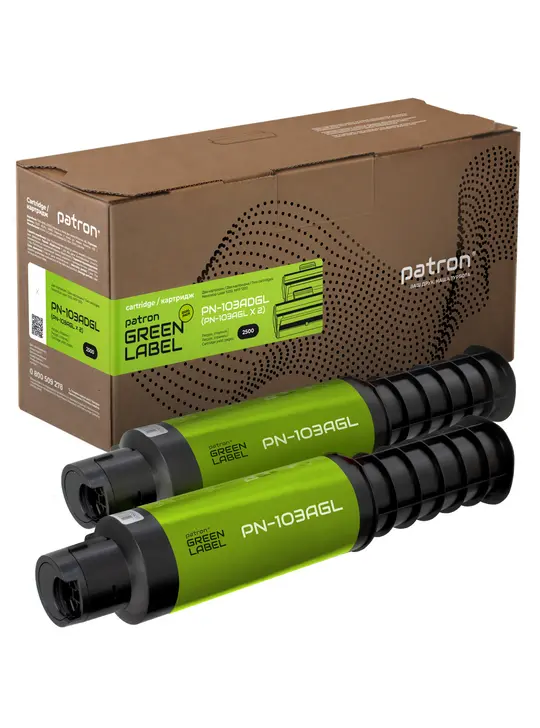 Тонер-картридж сумісний HP 103AD (W1103AD) подвійна упаковка Green Label Patron (PN-103ADGL)
