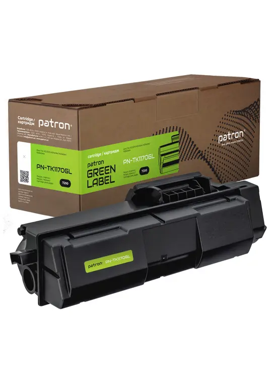Тонер-картридж сумісний Kyocera Mita TK-1170 Green Label Patron (PN-TK1170GL)