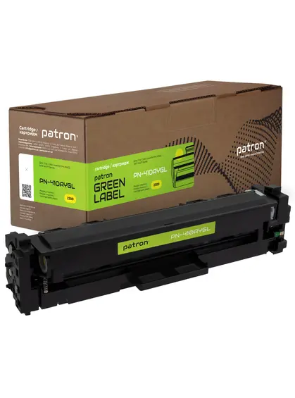 Картридж сумісний HP 410A (CF412A) жовтий Green Label Patron (PN-410AYGL)