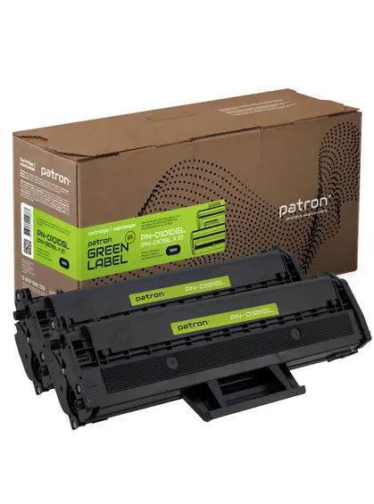 Картридж сумісний Samsung MLT-D101S (ML-2160) подвійна упаковка Green Label Patron (PN-D101DGL)