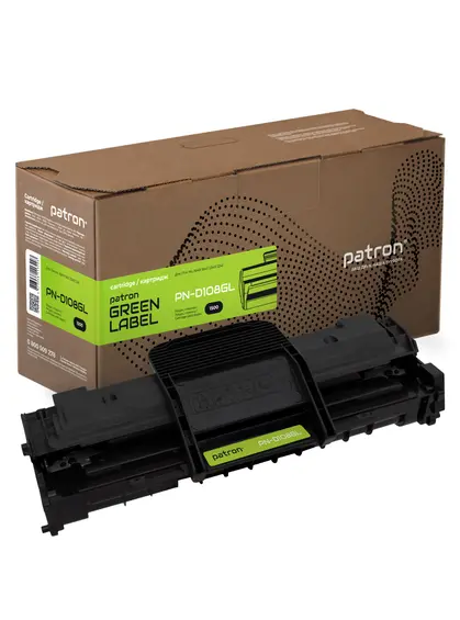 Картридж сумісний Samsung MLT-D108S (ML-1640) Green Label Patron (PN-D108GL) Картридж сумісний Samsung MLT-D108S (ML-1640) Green Label Patron (PN-D108GL)