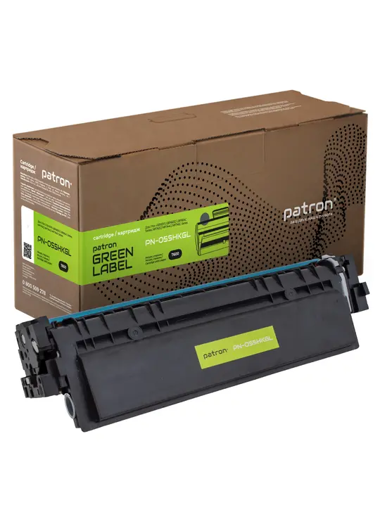 Картридж сумісний Canon 055 H чорний Green Label Patron (PN-055HKGL)