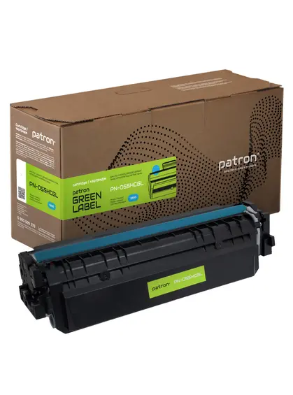 Картридж сумісний Canon 055 H блакитний Green Label Patron (PN-055HCGL) Картридж сумісний Canon 055 H блакитний Green Label Patron (PN-055HCGL)