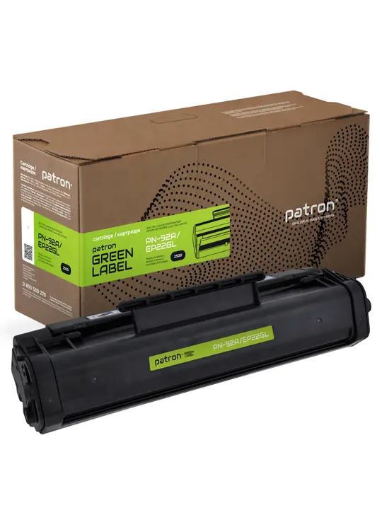 Картридж сумісний HP 92A (C4092A)/Canon EP-22 Green Label Patron (PN-92A/EP22GL)