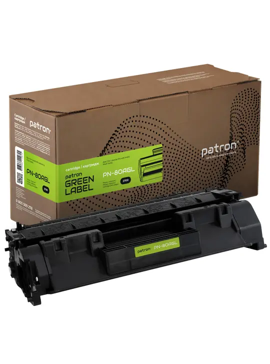 Картридж сумісний HP 80A (CF280A) Green Label Patron (PN-80AGL)
