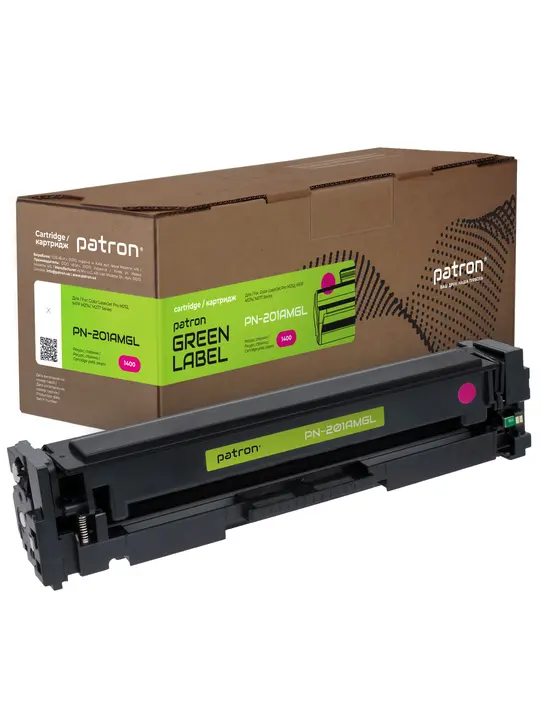 Картридж сумісний HP 201A (CF403A) пурпуровий Green Label Patron (PN-201AMGL)
